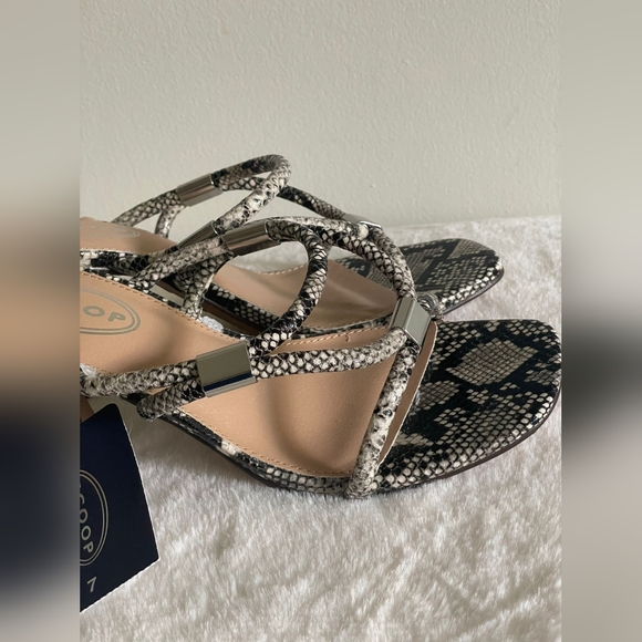Scoop NYC Snakeskin Patterned Heels - Picture 2 of 10